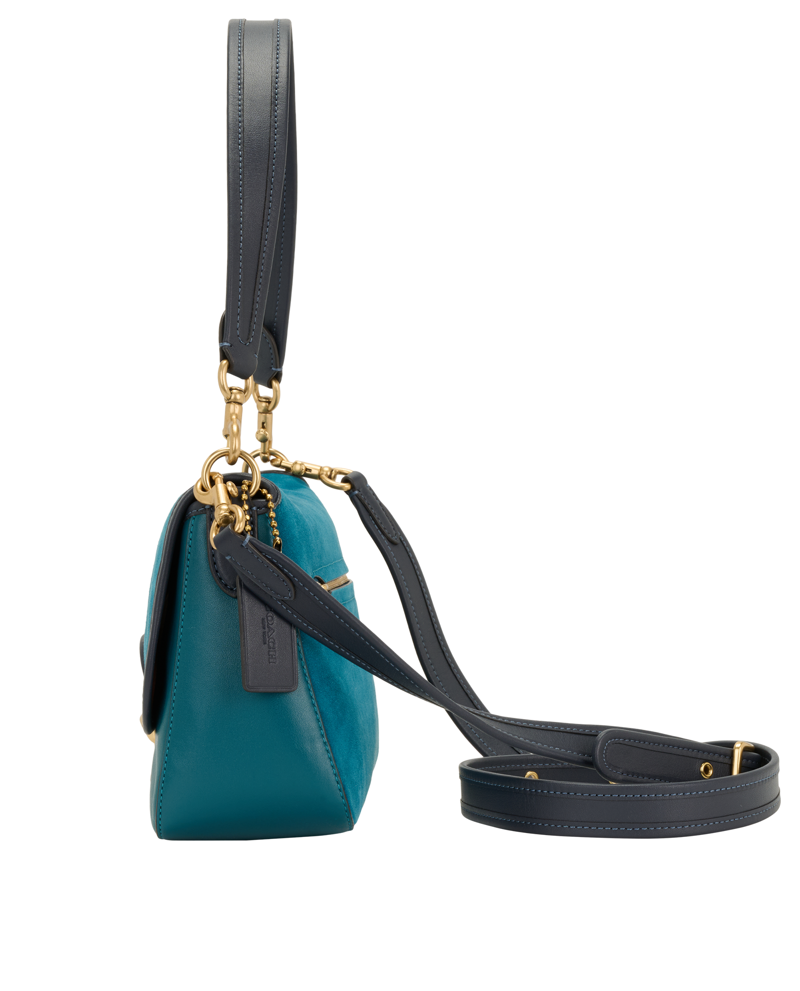 Soft Tabby, &pound;195, Handbags, Blue, Leather/Suede, Bottom view